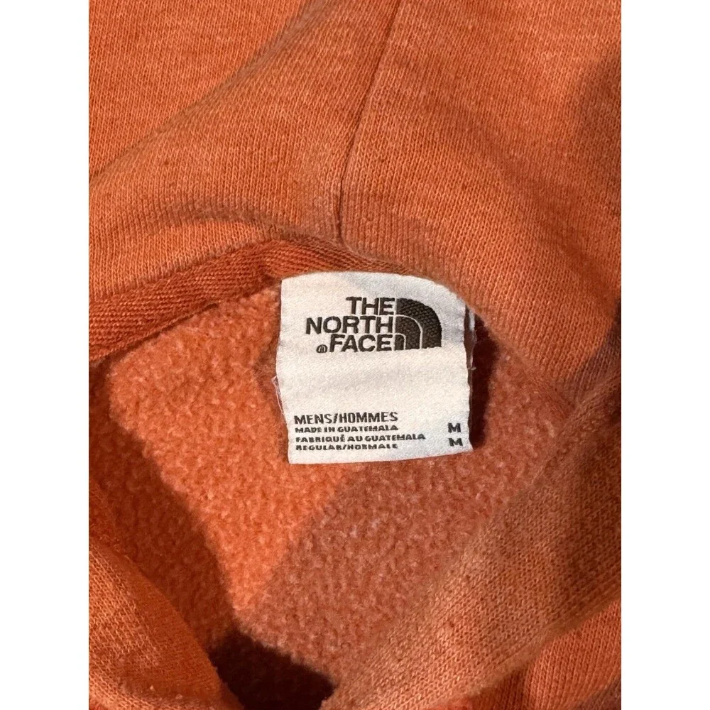 Mens The North Face Heritage Patch Hooded Pullover Orange Size Medium